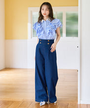 画像をギャラリービューアに読み込む, 襟付きフリルシャツブラウス/TT628104
