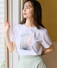画像をギャラリービューアに読み込む, フラワープリントグラフィックTシャツ/TT628201
