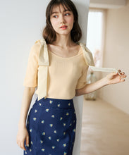 画像をギャラリービューアに読み込む, ショルダーリボンニット/TT628301
