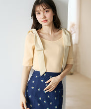 画像をギャラリービューアに読み込む, ショルダーリボンニット/TT628301
