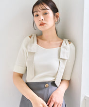 画像をギャラリービューアに読み込む, ショルダーリボンニット/TT628301

