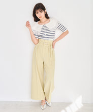 画像をギャラリービューアに読み込む, 【予約販売/3月下旬発売予定】レーストリミングビッグカラーニット/TT628302
