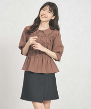 画像をギャラリービューアに読み込む, 一部店舗限定  シャーリングペプラムブラウス/TT558102
