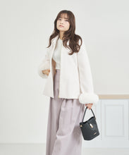 画像をギャラリービューアに読み込む, 【WEB限定】2way袖ファーペプラムコート/MM558601
