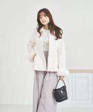 画像をギャラリービューアに読み込む, 【WEB限定】2way袖ファーペプラムコート/MM558601
