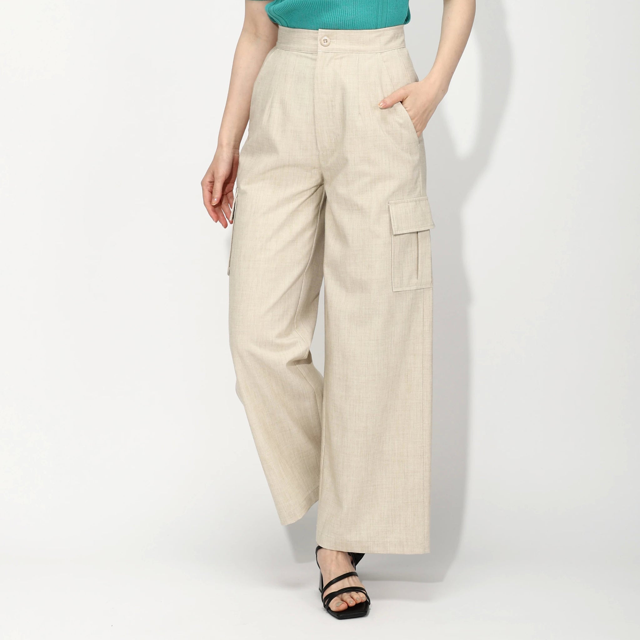 MASH ヘンプコットン タイパンツ/マッシュ USED Mサイズ 巻きパンツ MASH ヘンプコットン タイパンツ/マッシュ USED Mサイズ 巻きパンツ 麻