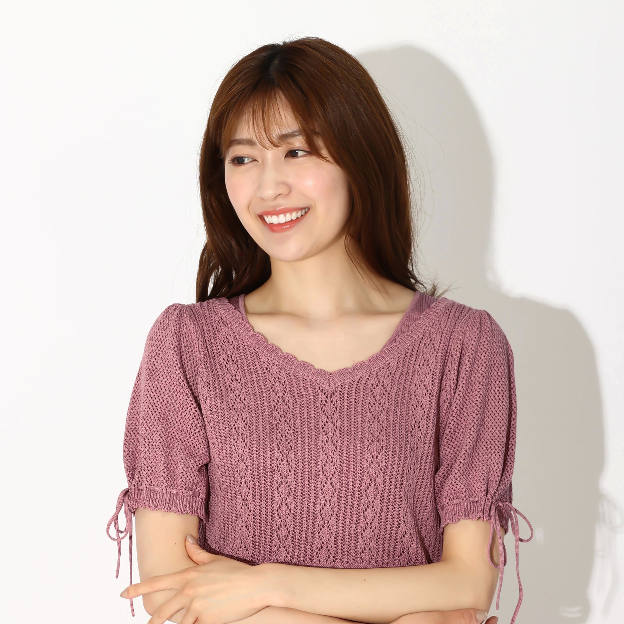 自由区 【前後着用】2WAYニットセットアップ ベージュ系 自由区 L 【WEB限定】2WAYニット×リバーシブルスカート