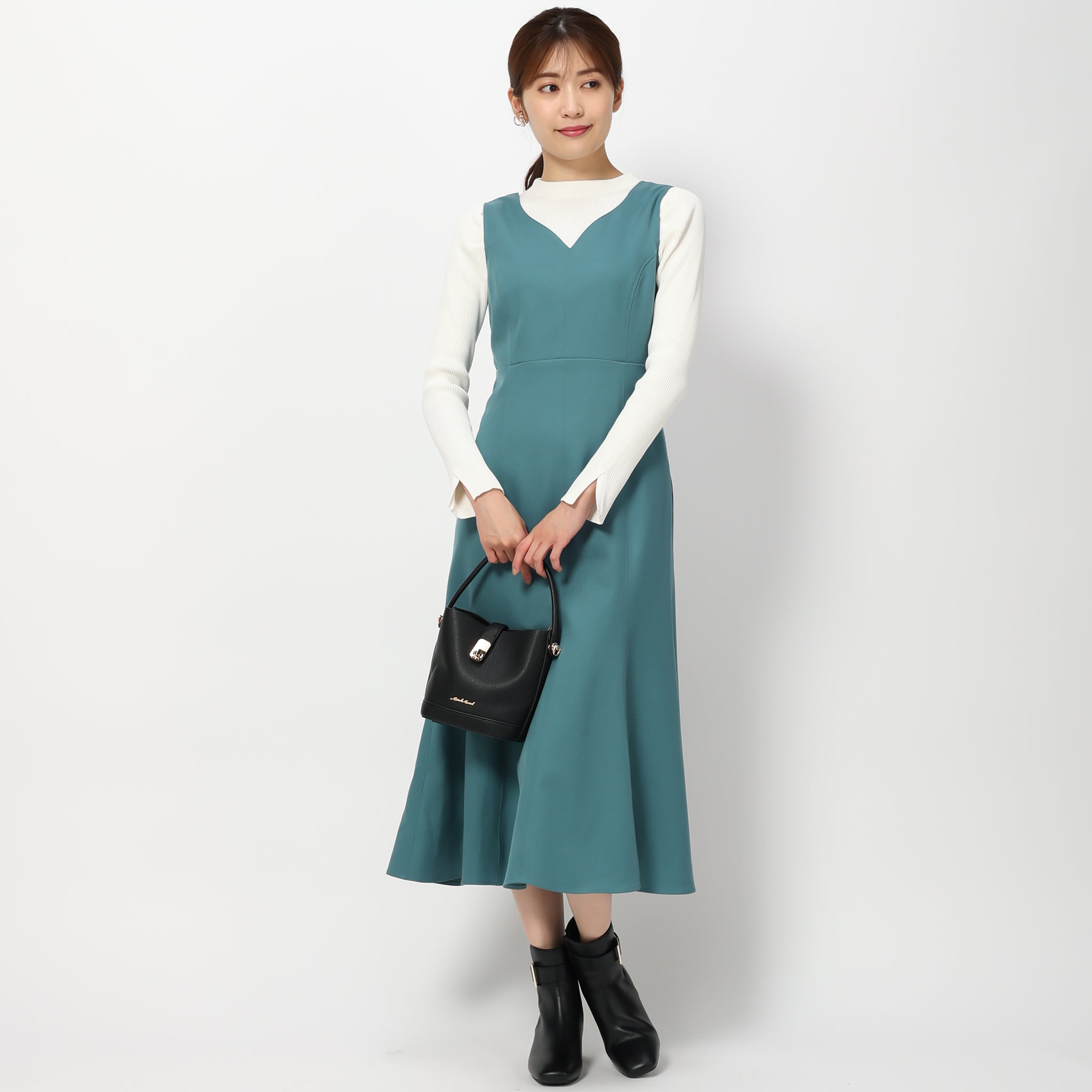 Misha & Puff メリノウールスカート 8yネイビー Misha & Puff メリノウールスカート 8yネイビー