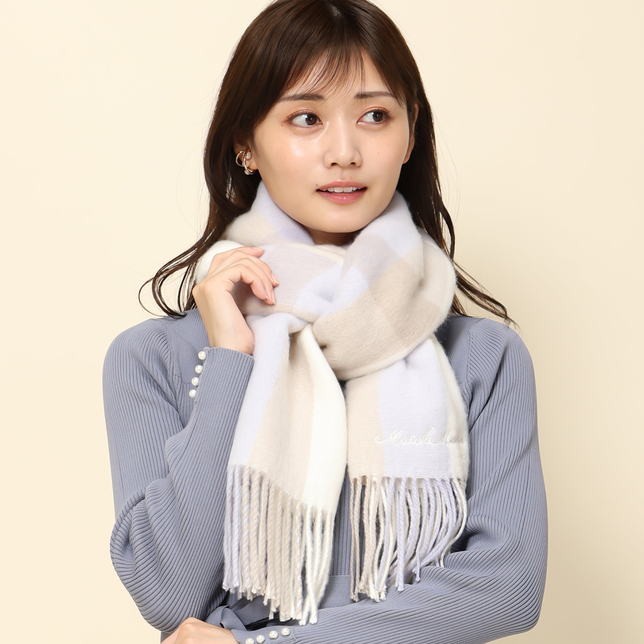 【予約販売商品】マフラー/MM338701 (パープル系)