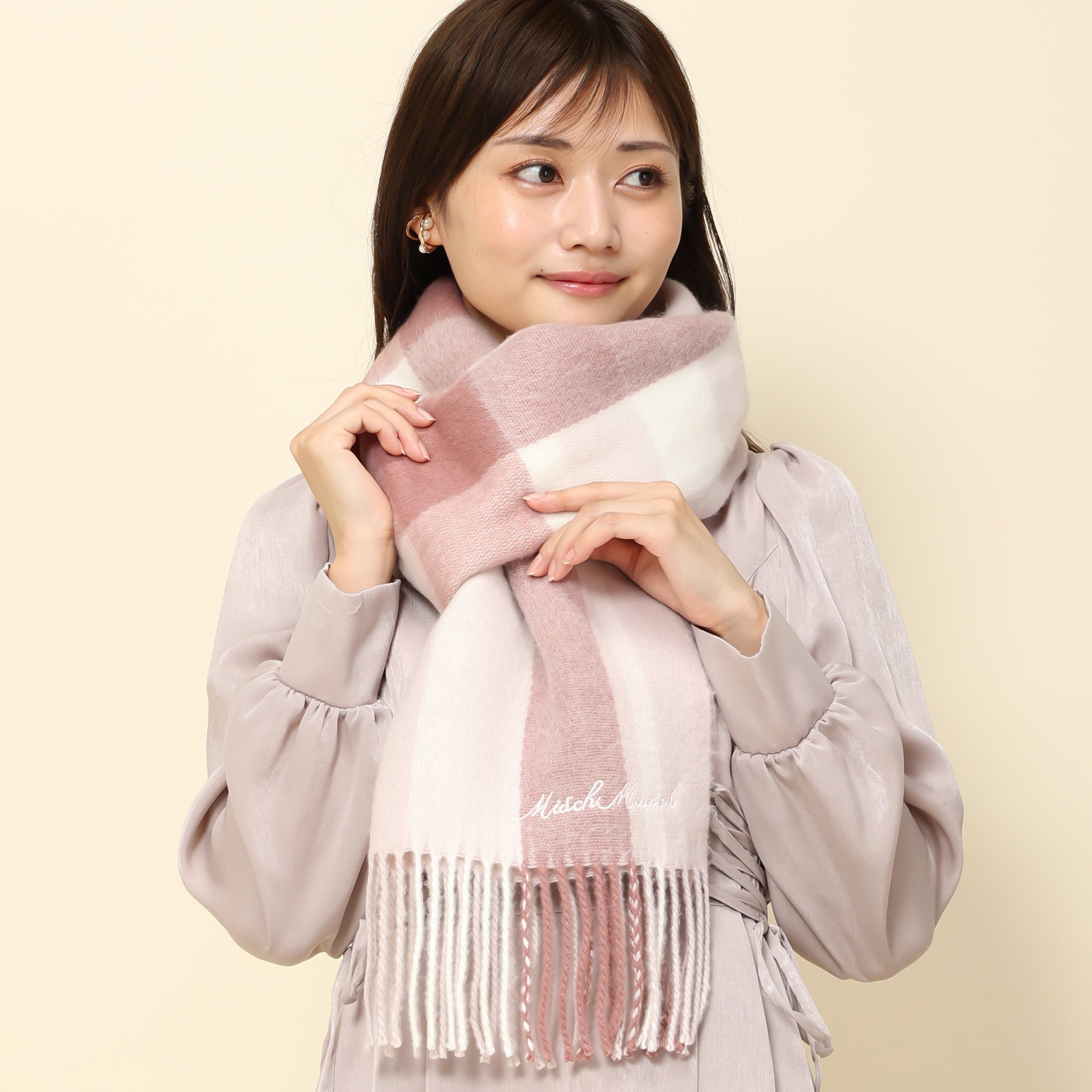 【予約販売商品】マフラー/MM338701 (ピンク系)