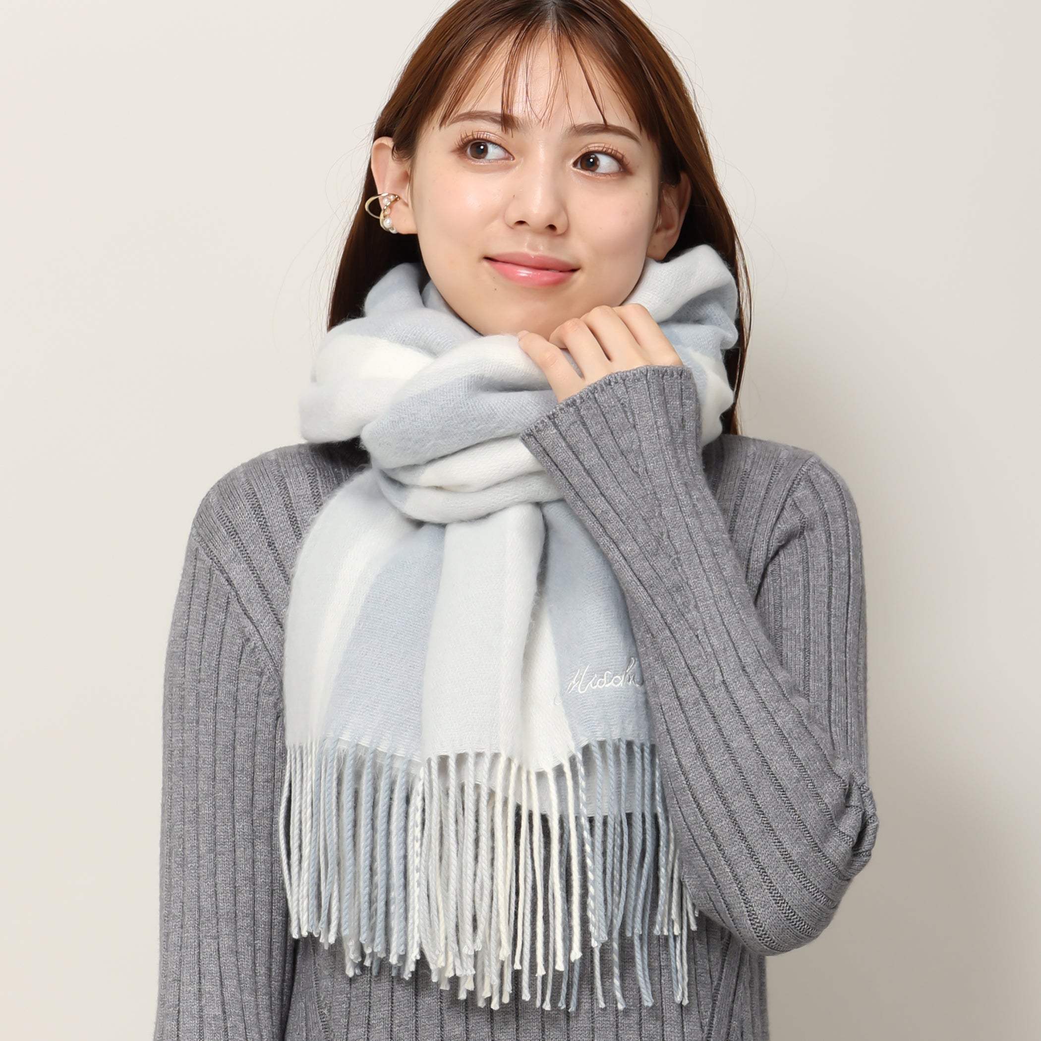 【予約販売商品】マフラー/MM338701 (ブルー系)