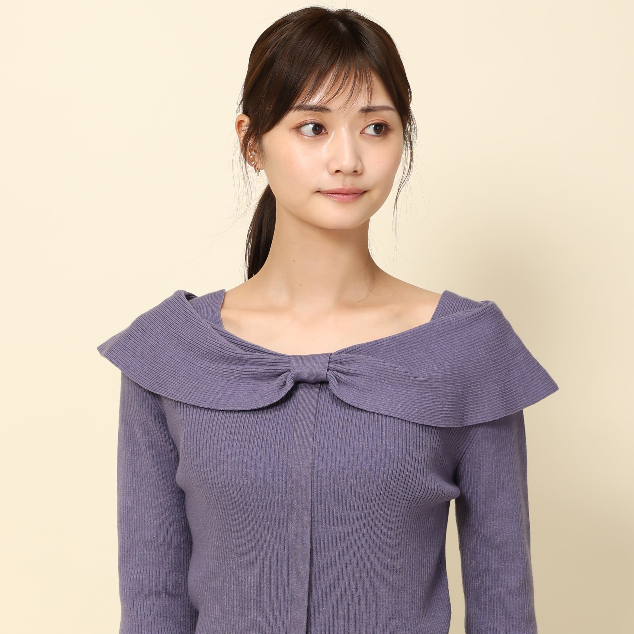 【予約販売商品】リボンケープカラーニット/MM338316