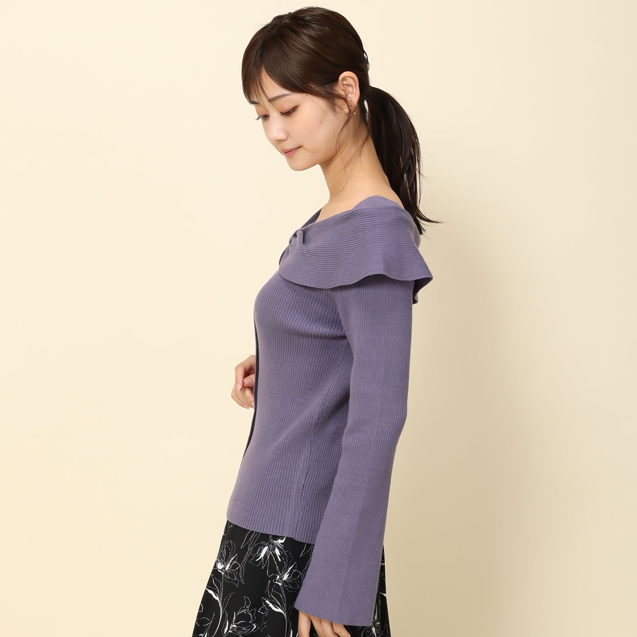 【予約販売商品】リボンケープカラーニット/MM338316