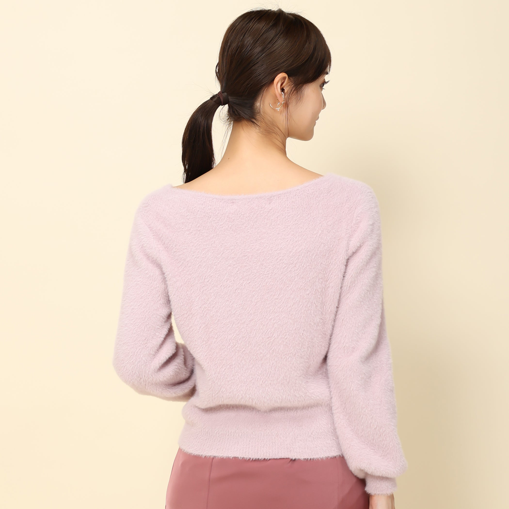 【予約販売商品】シャギーハートネックビジューニット/MM338303