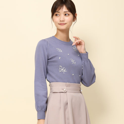【予約販売商品】すずらんパール刺繍ニット/MM338317