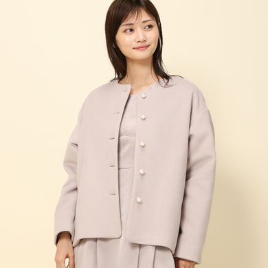 【予約販売商品】ウールライクノーカラージャケット/MM338506