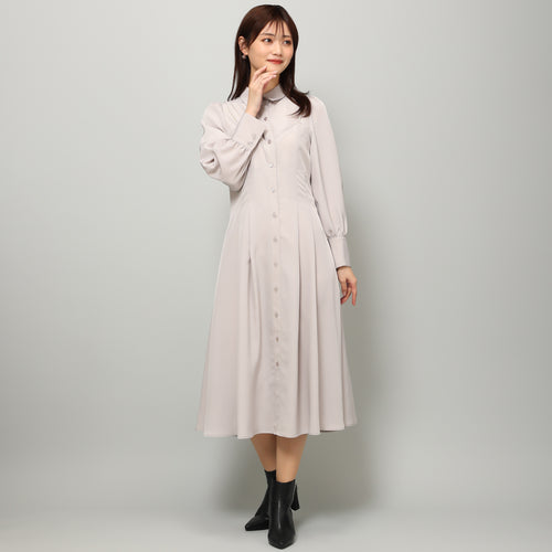 【予約販売】パールショルダーシャツワンピース/MM347417