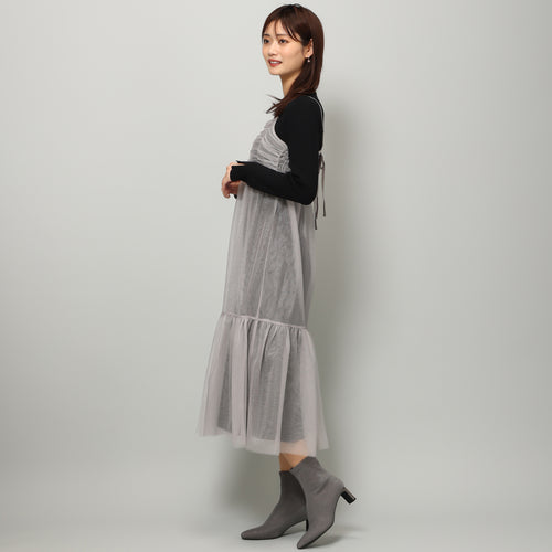 【予約販売】チュールキャミセットワンピースMM347413