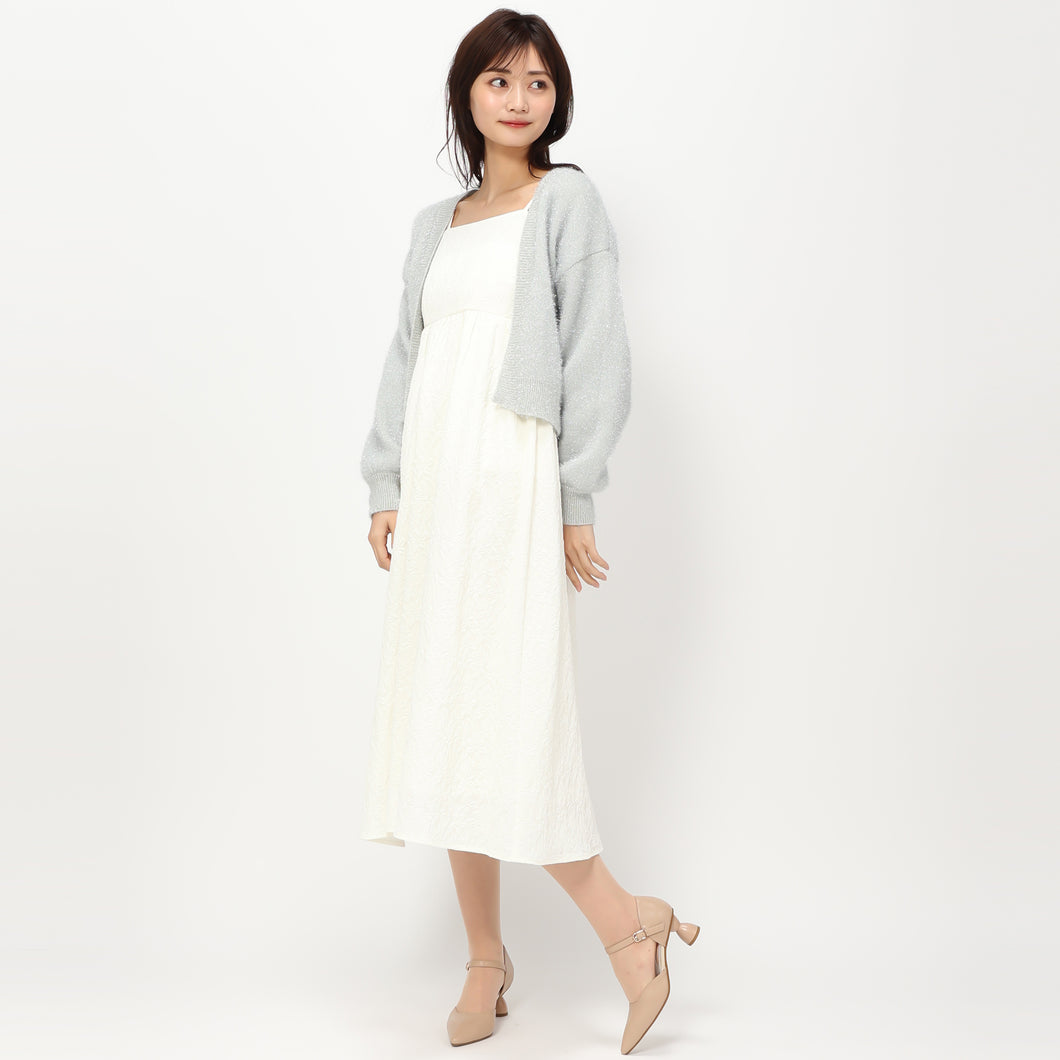 【予約商品】フラワージャガードキャミワンピース/MM417407