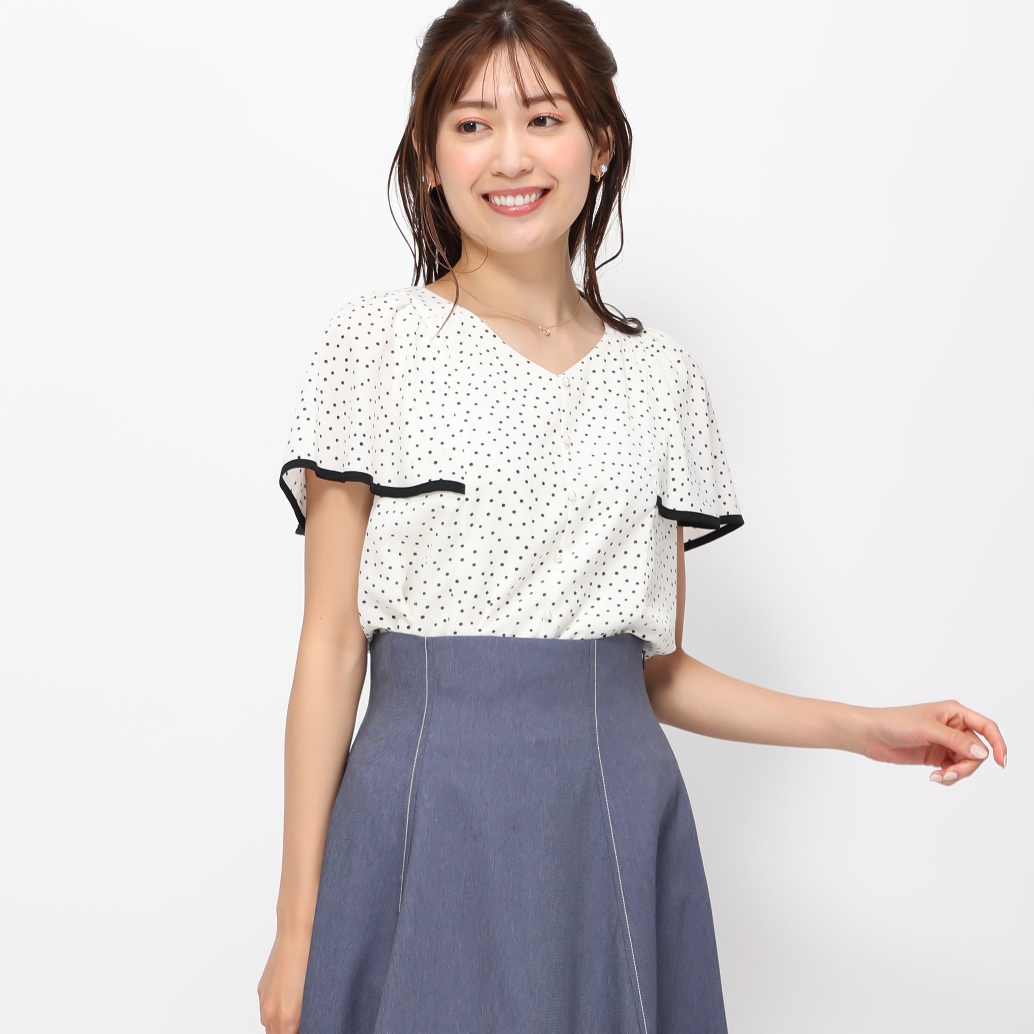 配色フレア袖ブラウス/MM418104 – MISCH MASCH|31 Sons de mode