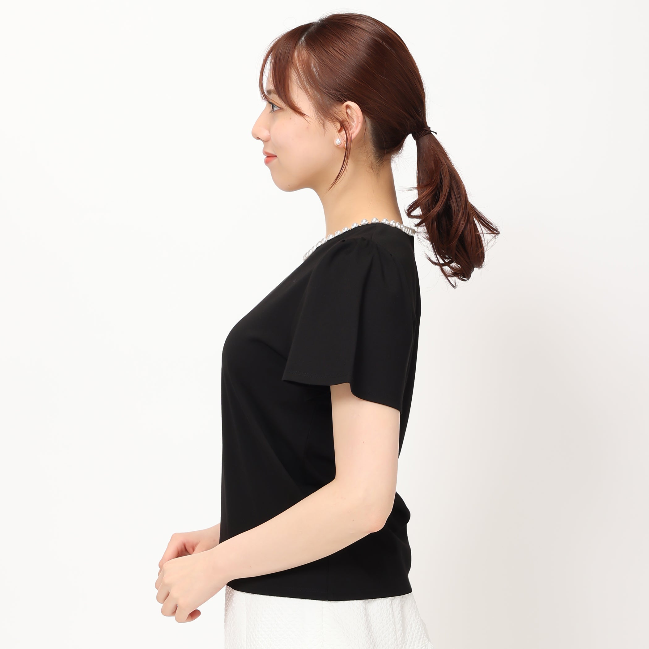 パールトリミングTシャツ/MM418201