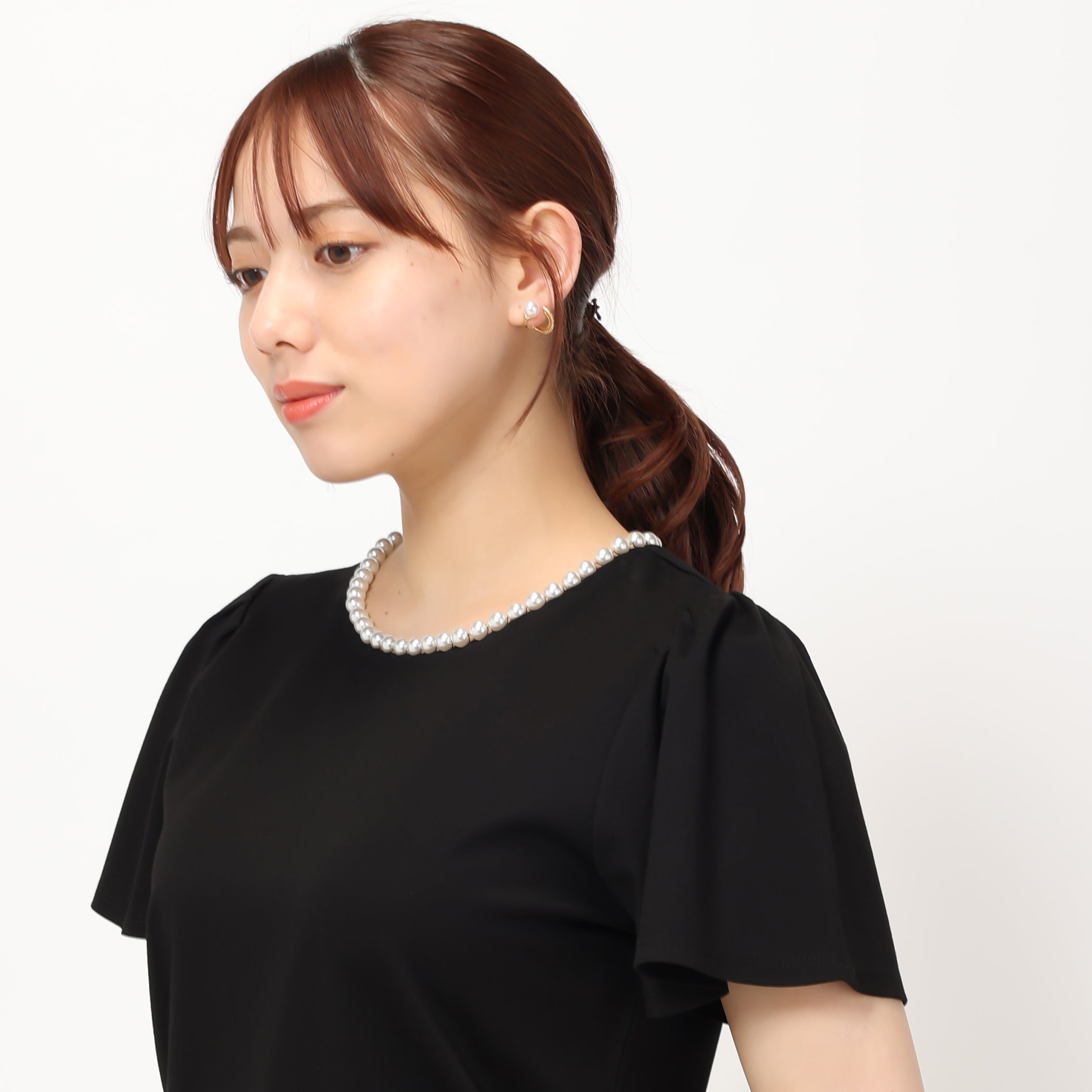 パールトリミングTシャツ/MM418201