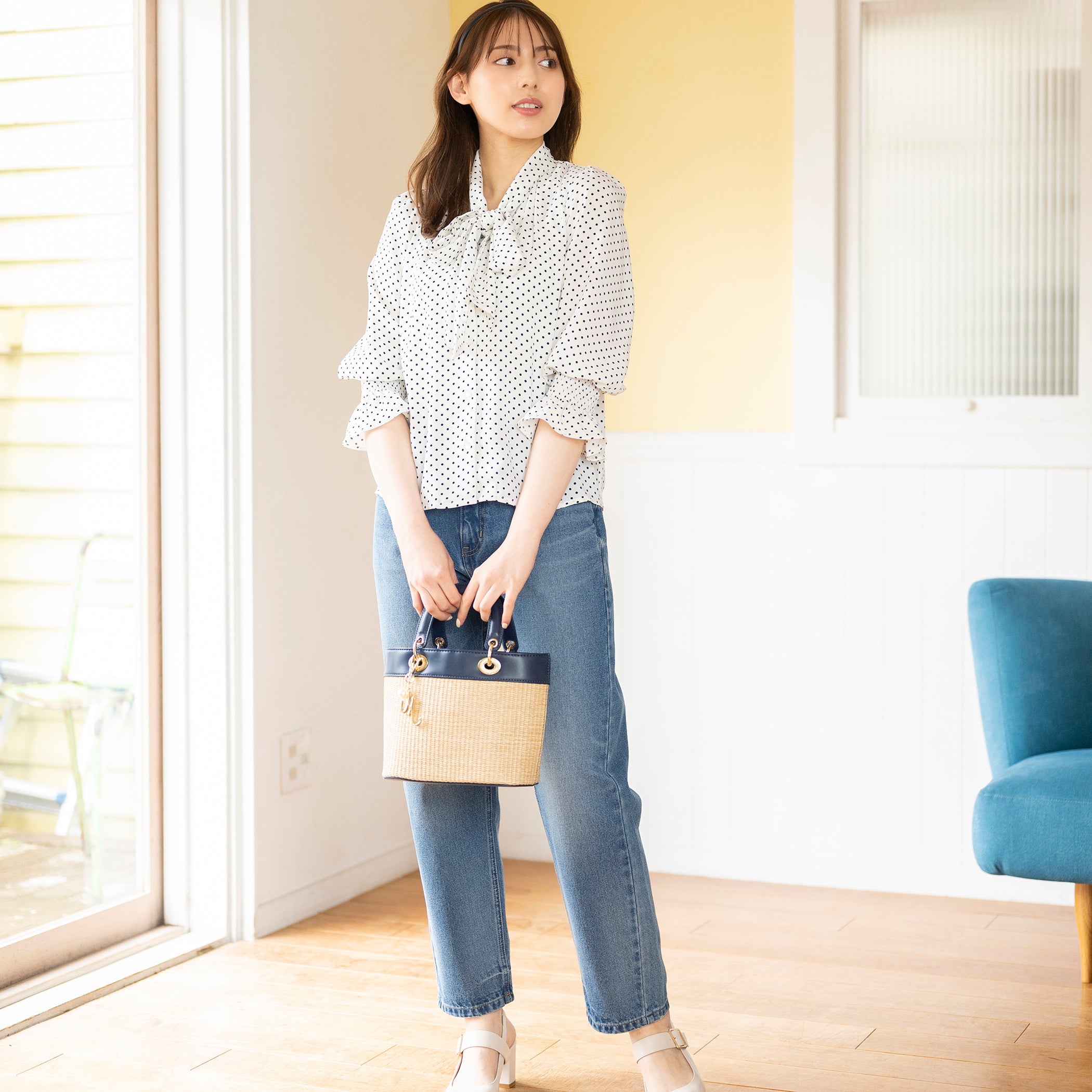 ボウタイリボンブラウス【WEB限定価格】/mm318120