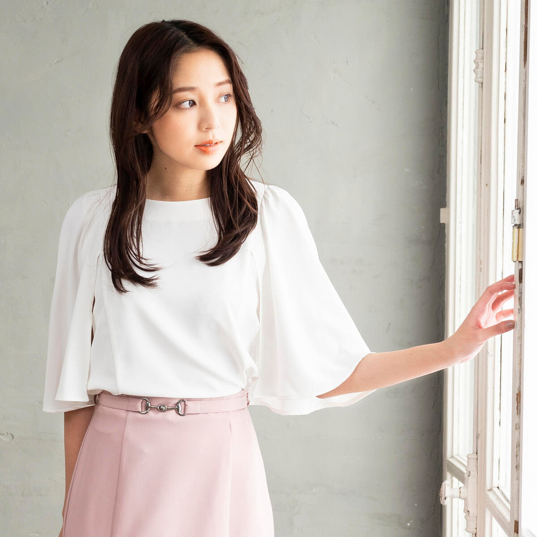 ケープスリットブラウス【オンラインストア限定価格】/mm318106
